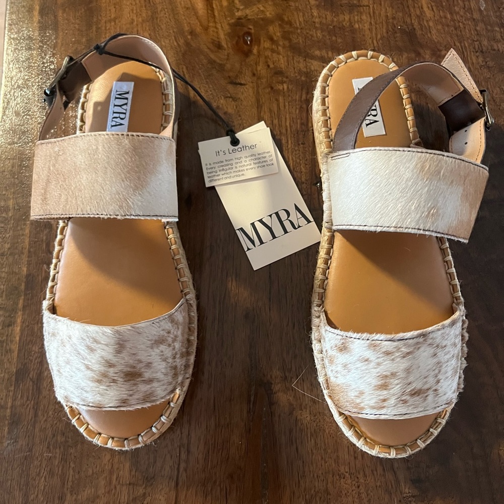 Myra cowhide sandals